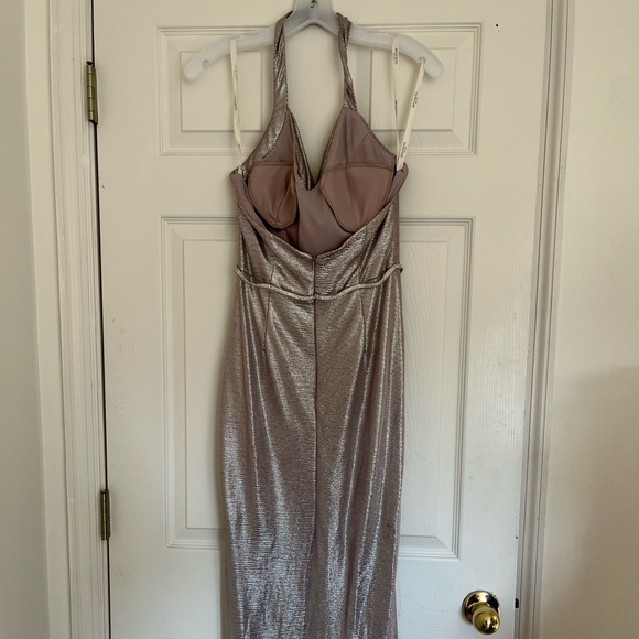 NWOT Rose Gold Bodycon Dress - Picture 4 of 7